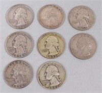 8 - 1951 & 1952 Silver Quarters