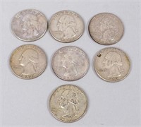 7 - 1962 Silver Quarters