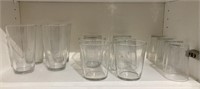 Stacking Clear Glass Tumblers, 3 Sizes