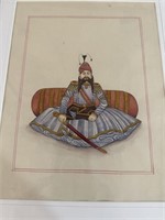 Late 18 th Mughal School miniature shah