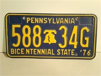 1976 Pennsylvania License Plate