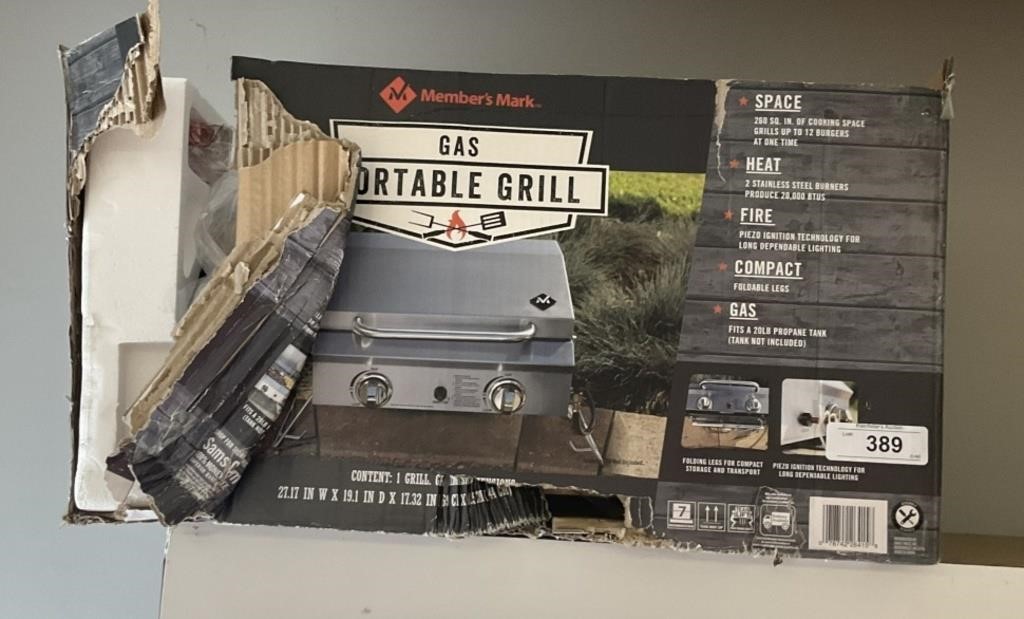 Members Mark Portable Gas Grill.
