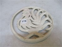 Cast Iron Rooster Trivet