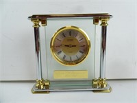 Danbury Heavy Glass Quartz Movement Mantle Clock