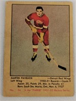 1951-52 Parkhurst NHL Martin Pavelich Card #54