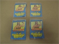 LOT OF 24 SUPER WRESTLING STARS PACK 4 PACKS OF 8