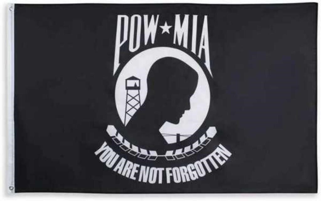 Qty of 3 POW MIA BLACK 3x5FT FLAG YOU ARE NOT FOR