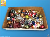 Lot of Ornate Christmas Ornaments