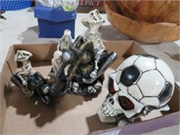 COLLECTION OF SKELETONS AND SKULL
