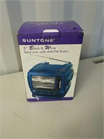 New suntone 5 in black and white television with