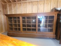 Large Antique General Store Display Cabinet
