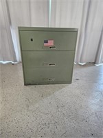 Vintage Steel Lateral File Cabinet