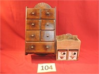 Small Wall Mount Cabinet and Spice Boxes