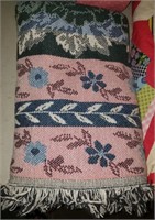 Pink & Blue Flower Blanket