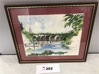 PAT SHAER WATERCOLOR PICTURE, SIGNED