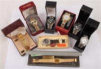 8 MEN'S 20TH CENTURY WATCHES IN BOXES