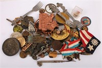 MILITARY PINS SHERRIFF BADGES MEDALS TOKENS & MORE