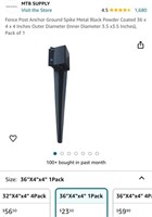 FENCE POST GROUND SPIKE (OPEN BOX)