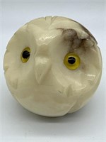Napcoware Marble Owl Paperweight
