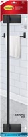 $46-Command Bath Matte Black Towel Bar with Water