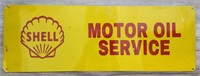 Shell Motor Oil Service Advertising Sign.