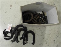 Lot #3858 - Box of horseshoes