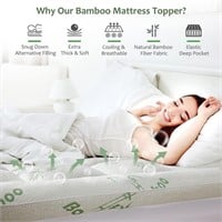Cooling Rayon Bamboo Topper King Size