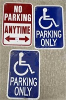 No Parking & Handicap Signs