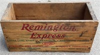 Rare Remington 410 Ga Wooden Ammo Box