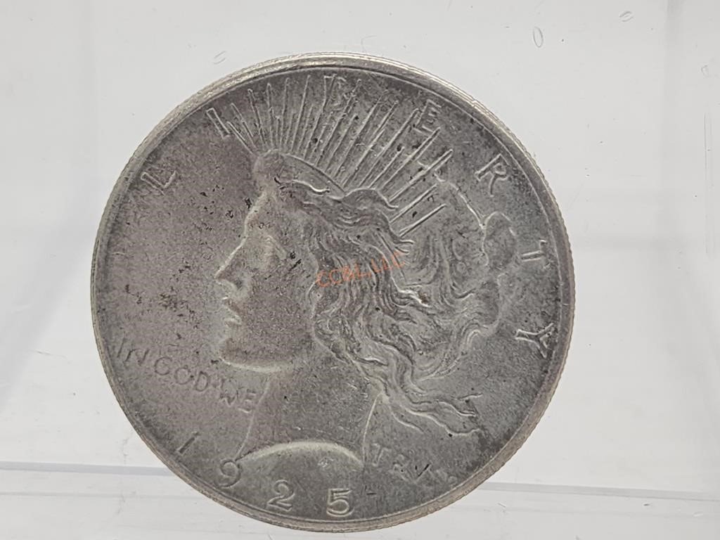 1925 US Peace Dollar 90% Silver Philidelphia Mint