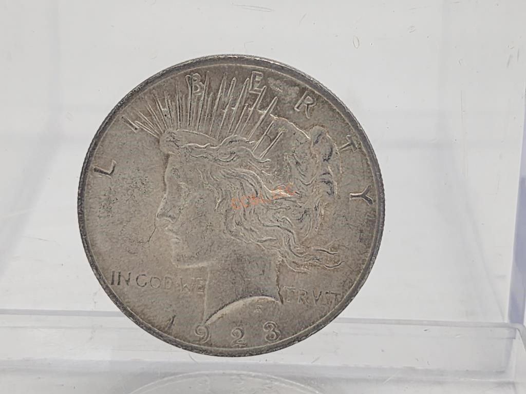 1923 US Peace Dollar 90% Silver Philidelphia Mint