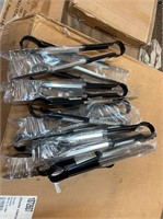 Case of 12 Alegacy 5512BKCH black handle tongs new