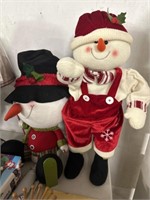 Two Christmas snowmen