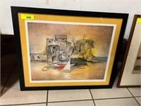 SIGNED WATERCOLOR PRINT