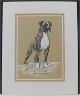 Boxer Print - Signed & Matted