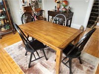 Dining table 60"L 36"W  & 4 chairs