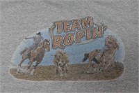 Vintage 2003 Calf Roping Graphic T-shirt Size XL