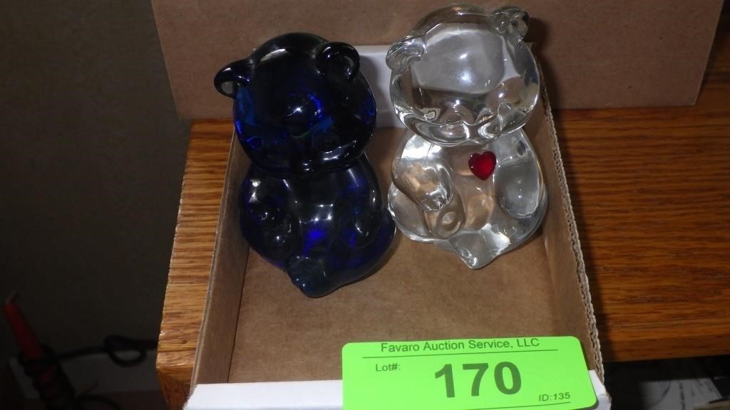 FENTON BEAR PAPERWEIGHTS