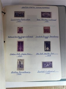 US Classic Stamps in Album 1934-1958