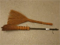 Pair of Homemade Brooms