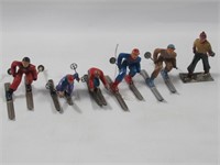 Vintage Barclay Lead Skier Lot of (6)