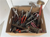 Box lot of tools