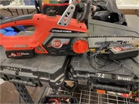 Battery operated chain saw
