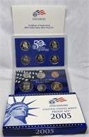 Of) 2005 US mint proof set