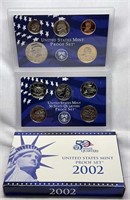 Of) 2002 US mint proof set