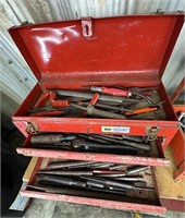 Tool Box w/ Files Chisels & Tools