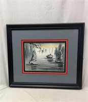Attractive Print in 19"x 22 1/2" Frame