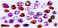 Jewelry Amethyst & Garnet Loose Gemstones 16 cts