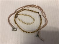 Pearl Necklaces and Bracelets