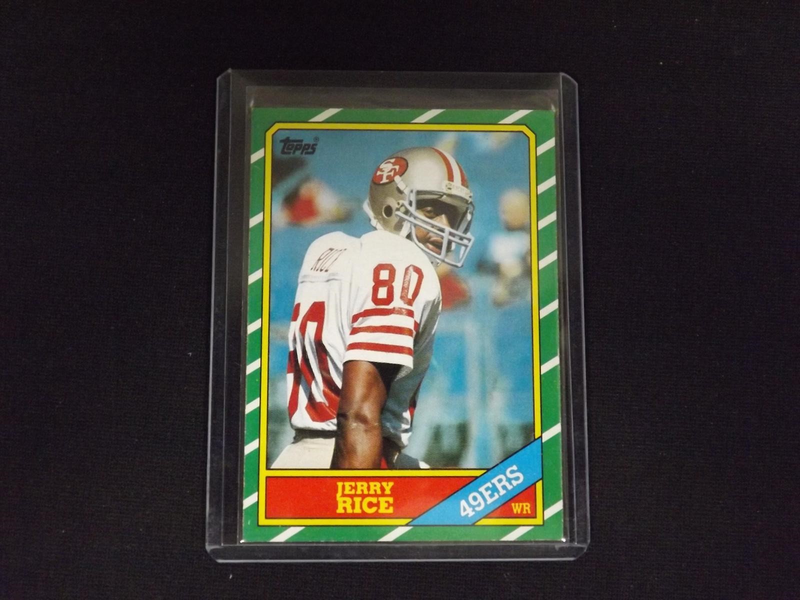 1986 TOPPS #161 JERRY RICE ROOKIE CARD RC HOF